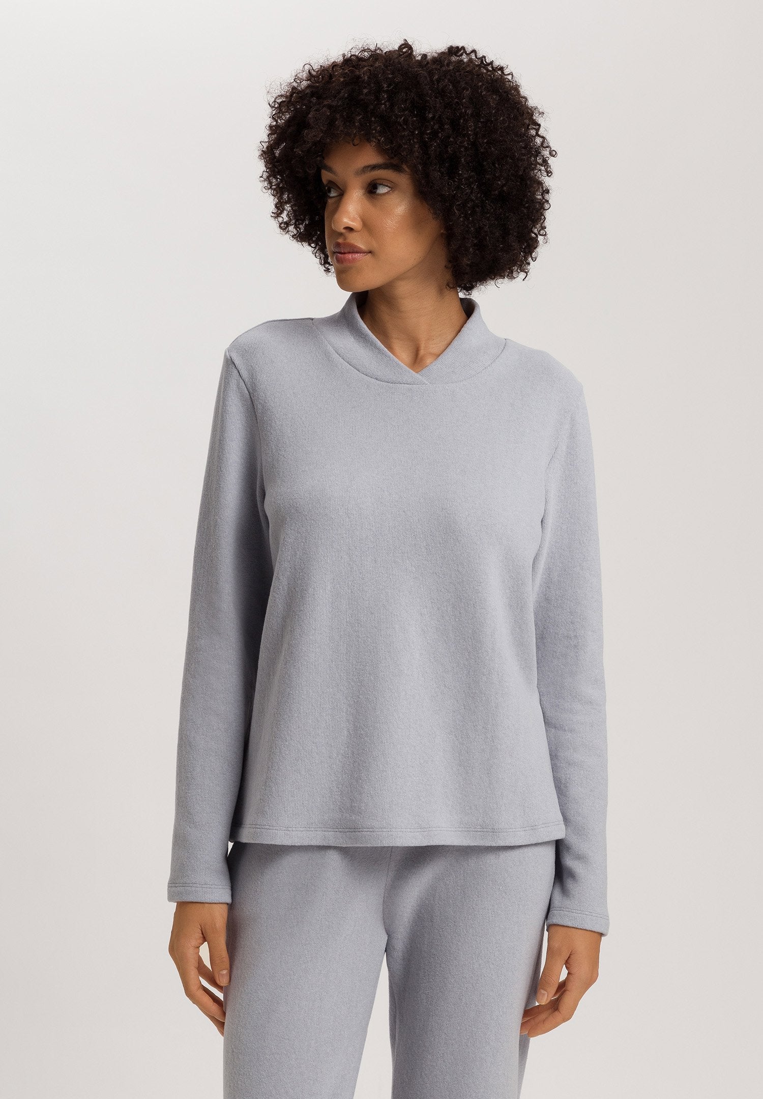 hanro-easy-wear-pullover-moonstone-damen-loungewear-baumwolle image 2
