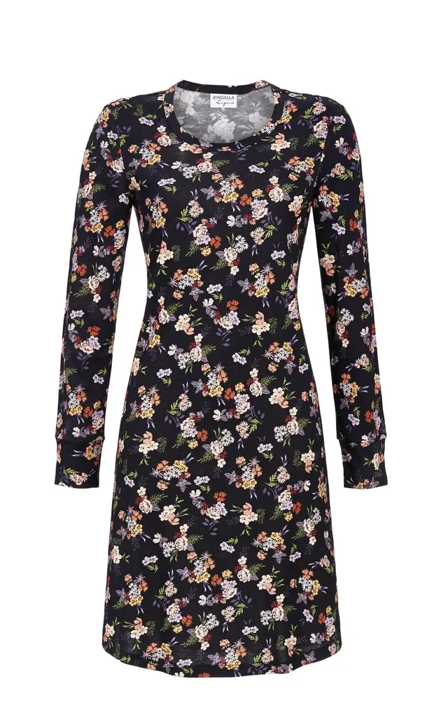 ringella-women-men-damen-nachthemd-baumwolle-modal-floral image 1