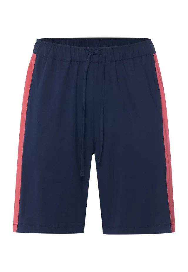 hanro-night-day-shorts-deep-navy-herren-baumwolle-bermuda image 1