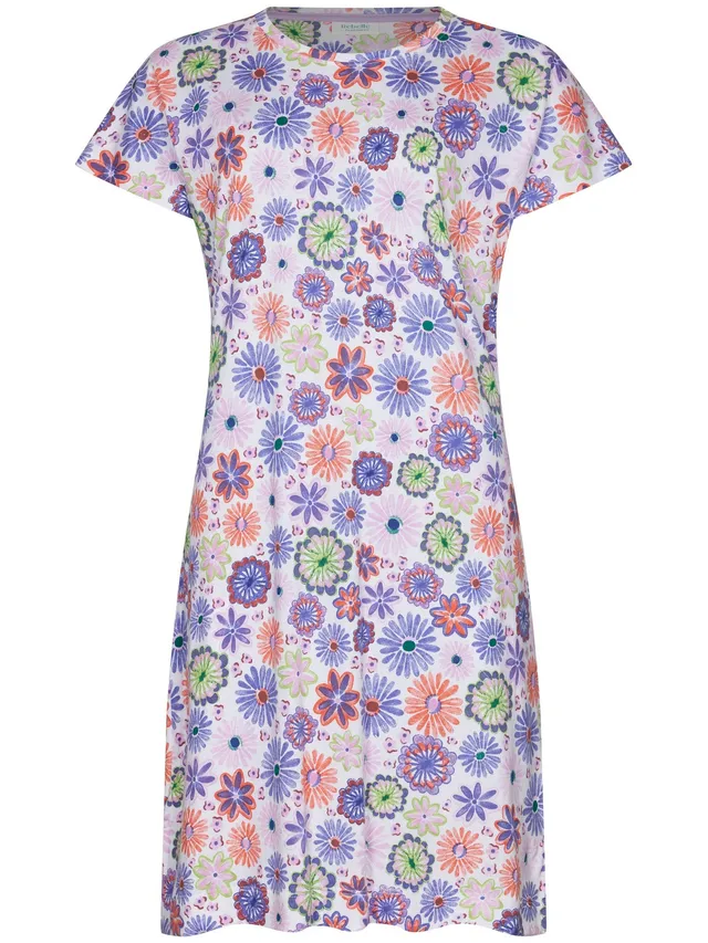 myrebelle-waterflower-nachthemd-wei-blumen-bio-baumwolle image 1