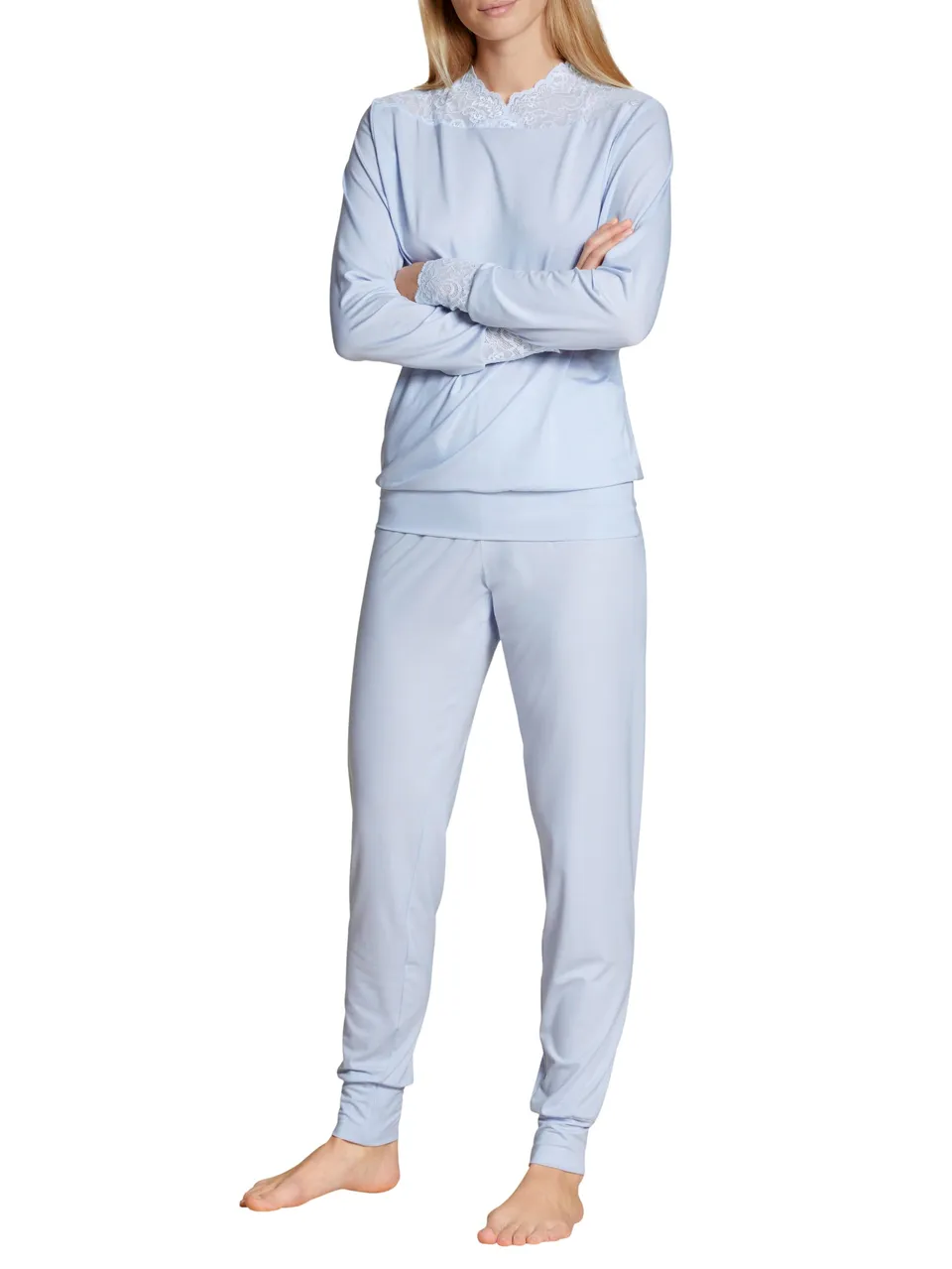 calida-elegant-dreams-b-ndchen-pyjama-damen-dark-lapis-blue-40-42 image 1