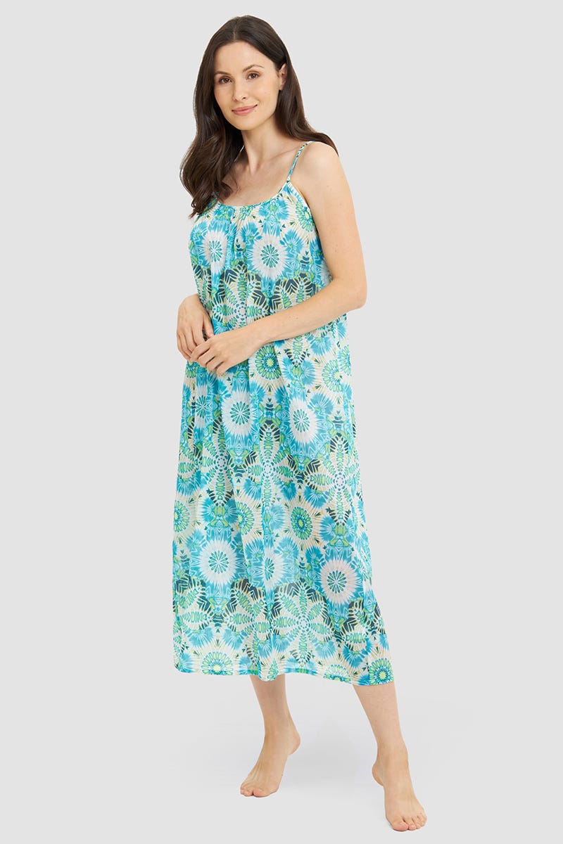 r-sch-be-happy-nachthemd-maxi-t-rkis-baumwolle-120cm image 1