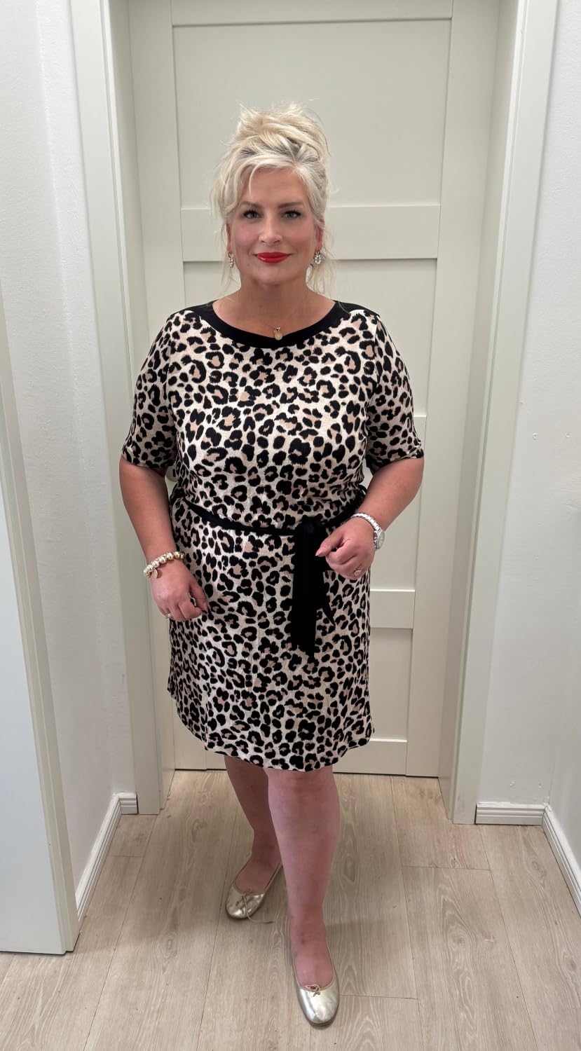ringella-beach-sommerkleid-animal-print-kleid-mit-g-rtel-m-4xl image 2