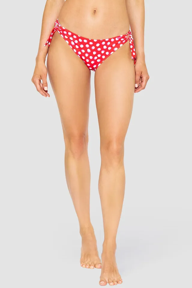 r-sch-be-happy-bikinihose-triangel-rot-tupfen-verstellbar image 1