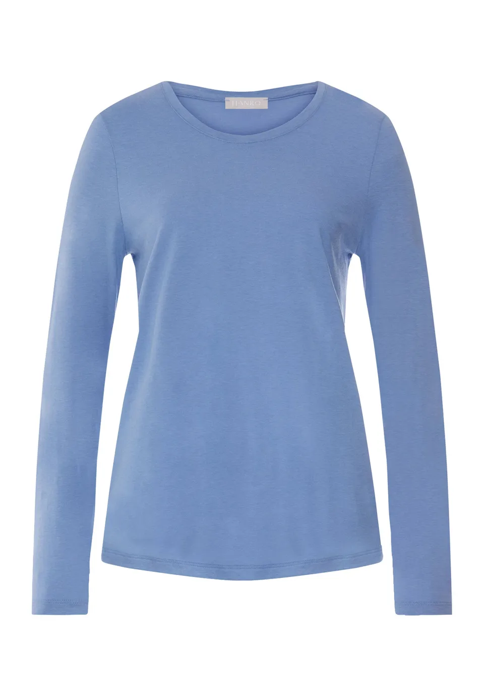 hanro-sleep-lounge-langarmshirt-bluebird-tencel-modal image 1