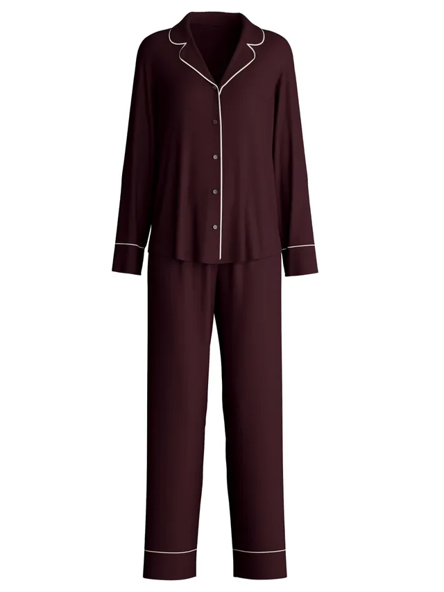 calida-moonlight-dreams-nachthemd-damen-dark-burgundy-modal-seide image 1