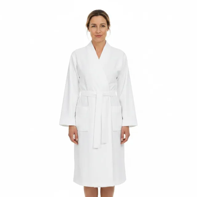 ringella-women-men-bademantel-frottee-unisex-wei-langarm image 1