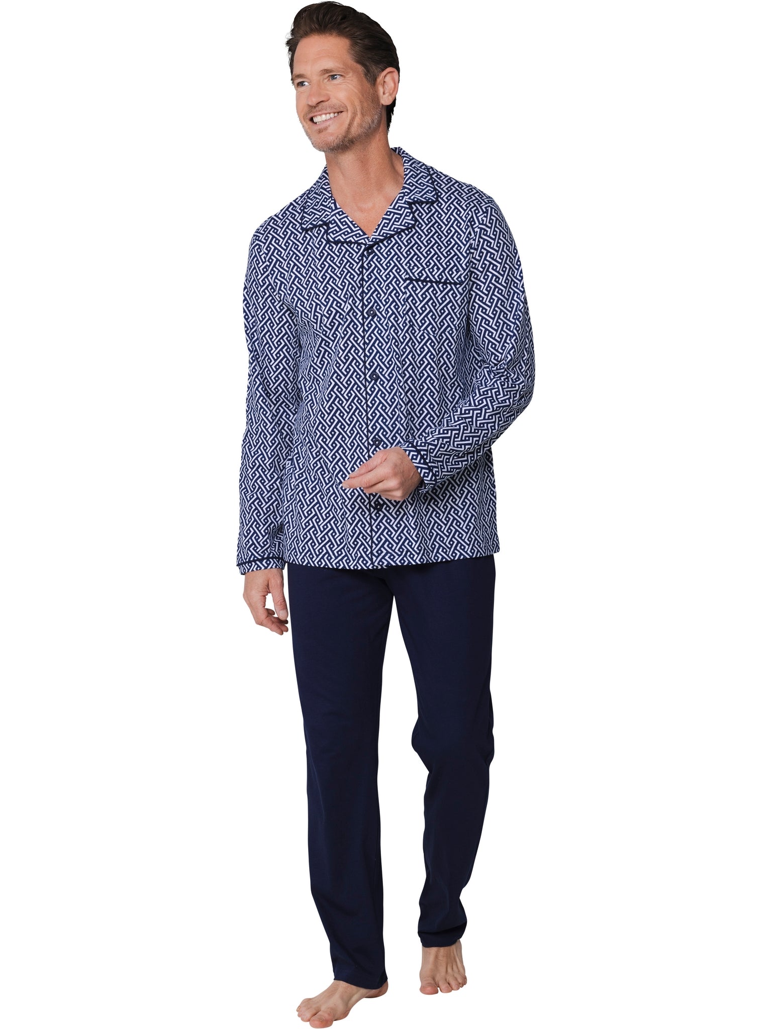 pastunette-blue-motion-pyjama-dunkelblau-durchgekn-pft image 3