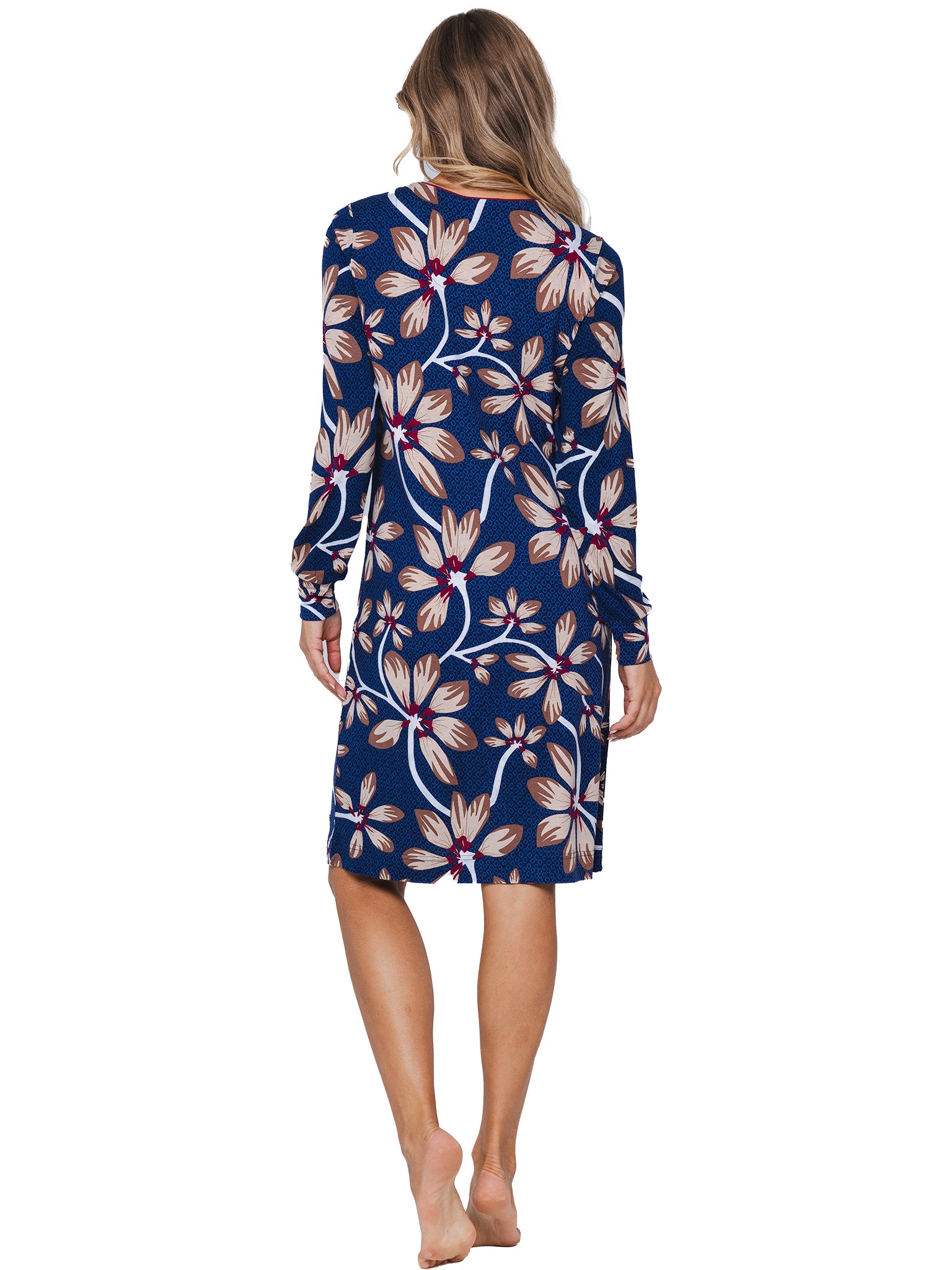 pastunette-premium-midnight-bloom-nachthemd-viskose-blau image 3