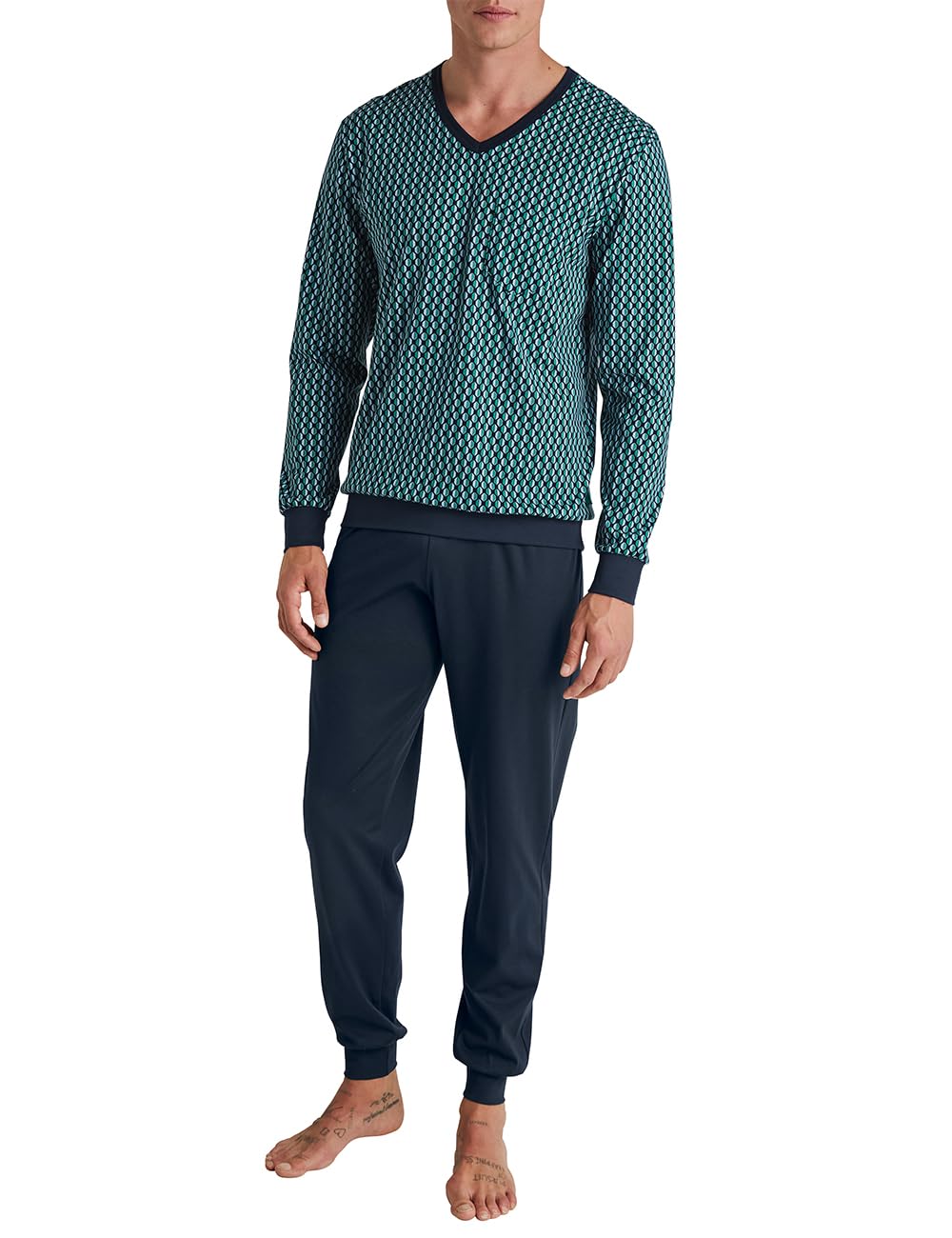 calida-relax-imprint-b-ndchen-pyjama-herren-mit-b-ndchen image 4