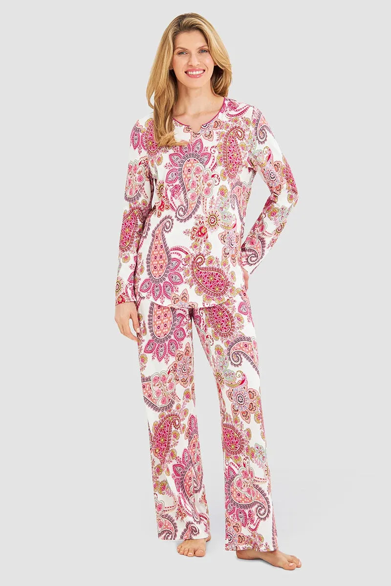 r-sch-be-happy-pyjama-lang-rot-paisley image 1