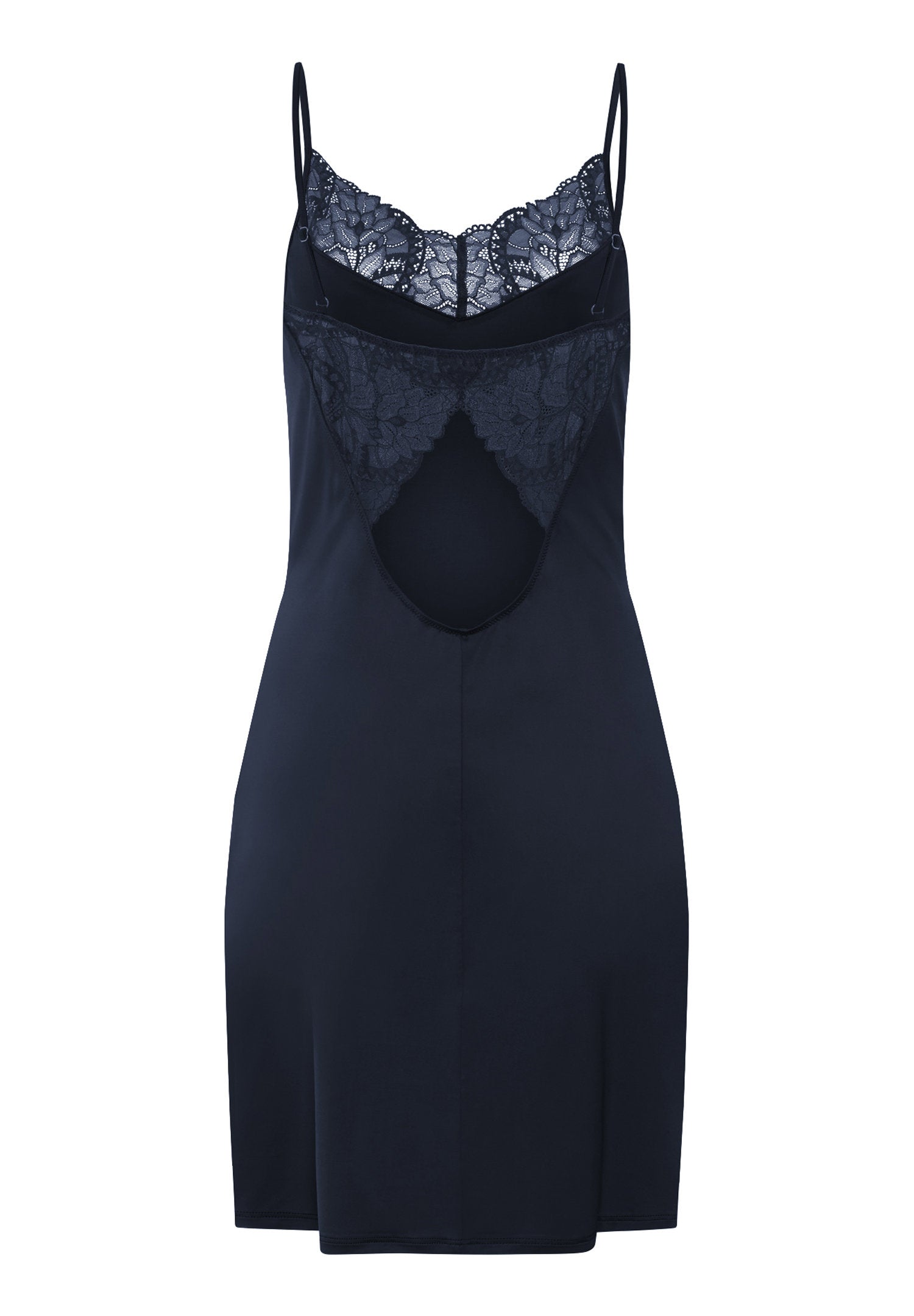 hanro-azelia-neglig-90cm-deep-navy-damen-spitze image 4