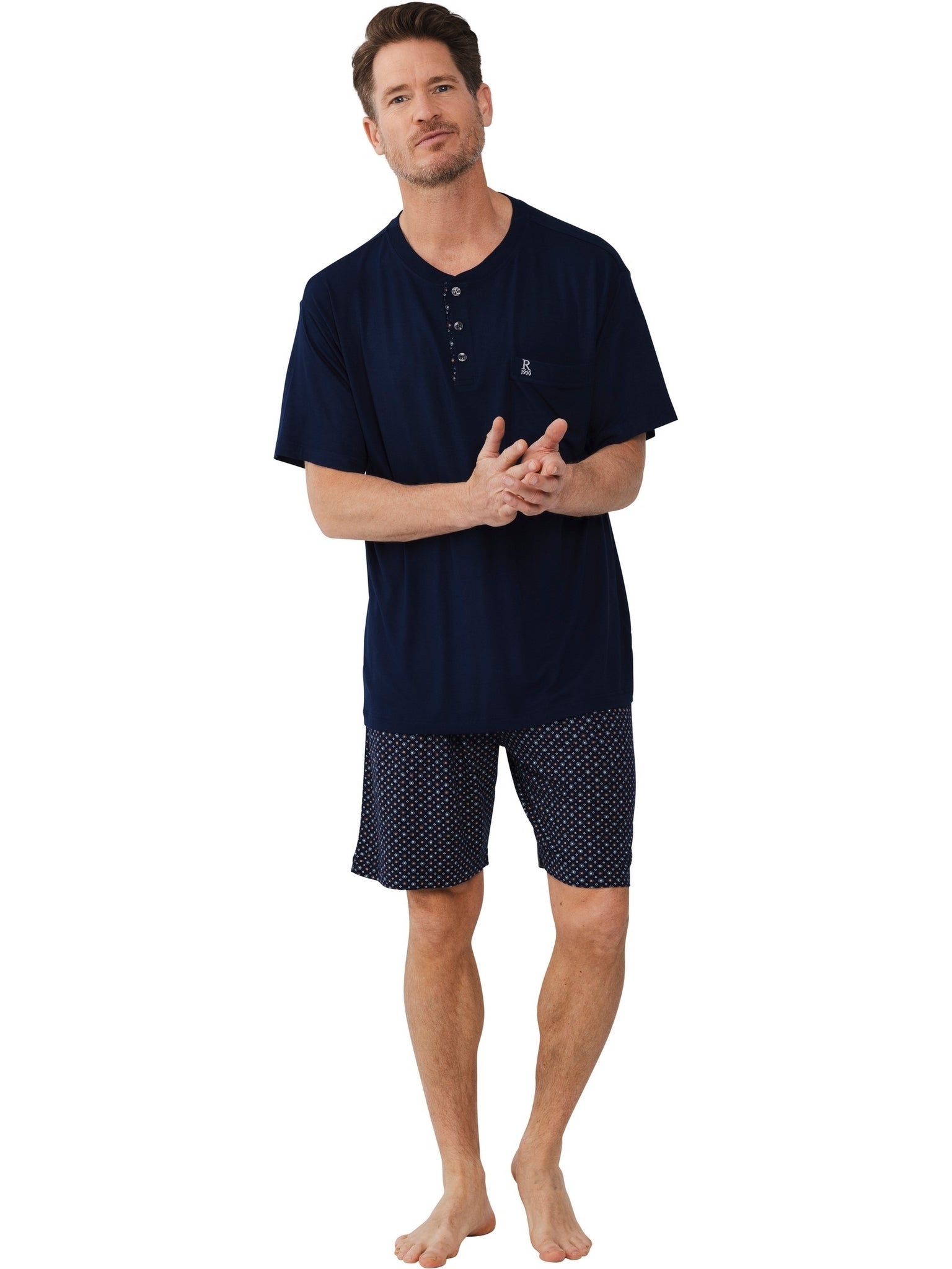 robson-retro-brick-shortama-dunkelblau-bambus-herren image 2