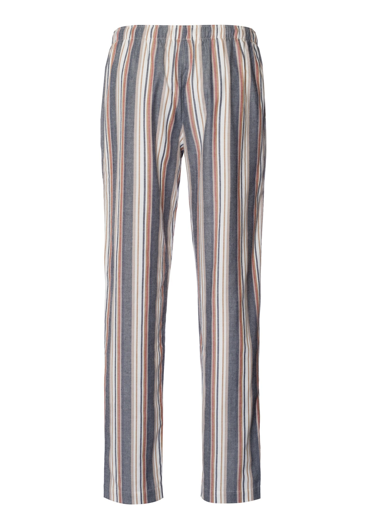 hanro-cozy-comfort-pyjamahose-herren-redwood-stripe-karo-baumwolle image 3