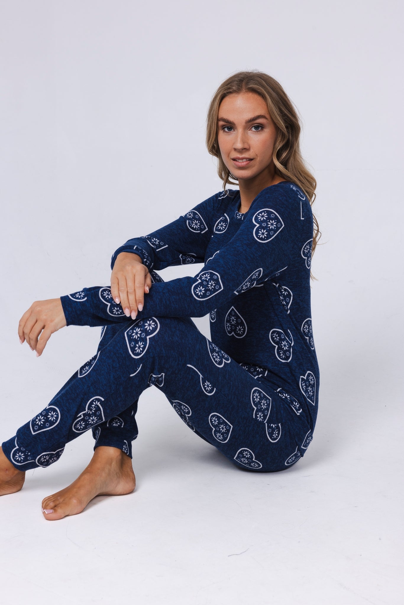 rebelle-aspen-ski-pyjama-blau-herzen-recycling-fleece image 5