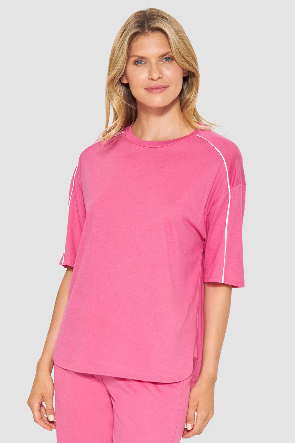 r-sch-be-happy-shirt-kurzarm-t-shirt-pink-paspel image 1