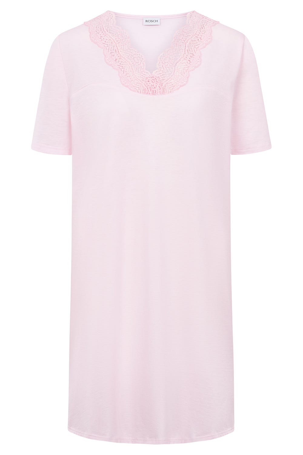 r-sch-be-happy-nachthemd-knielang-rosa-mit-spitze image 2