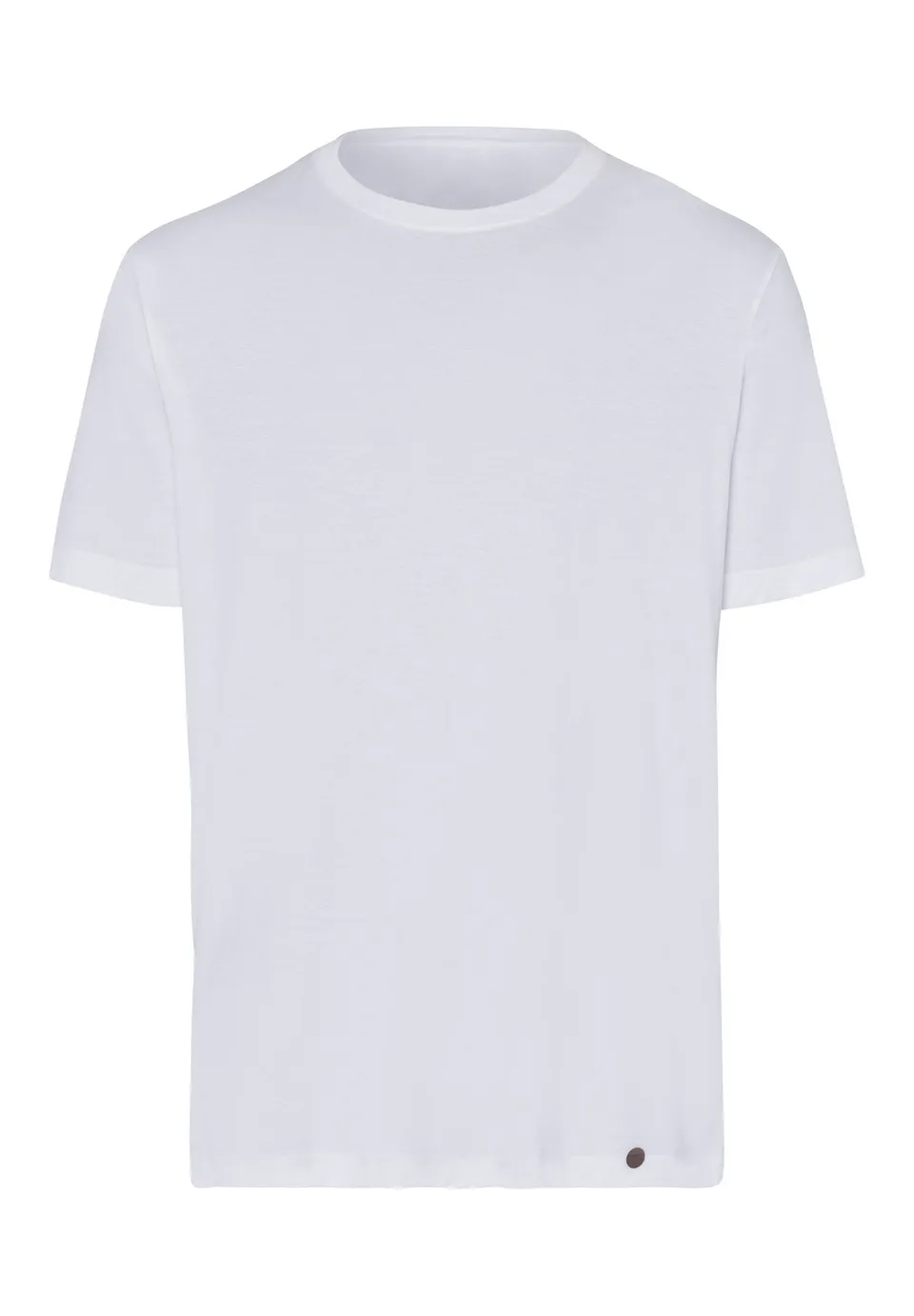 hanro-night-and-day-kurzarm-shirt-herren-wei-baumwolle image 1