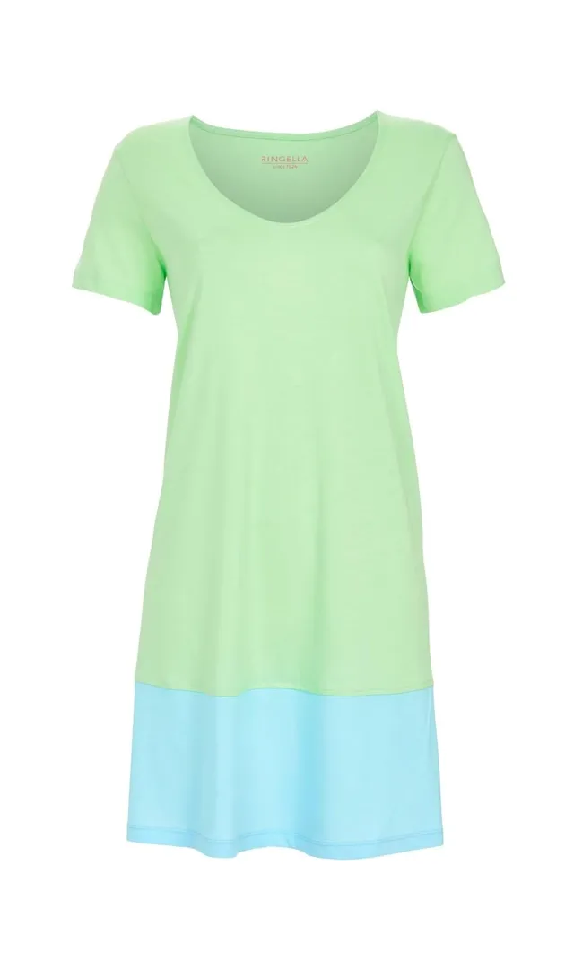 ringella-women-nachthemd-kurzarm-paradise-green-gr-40-modal image 1