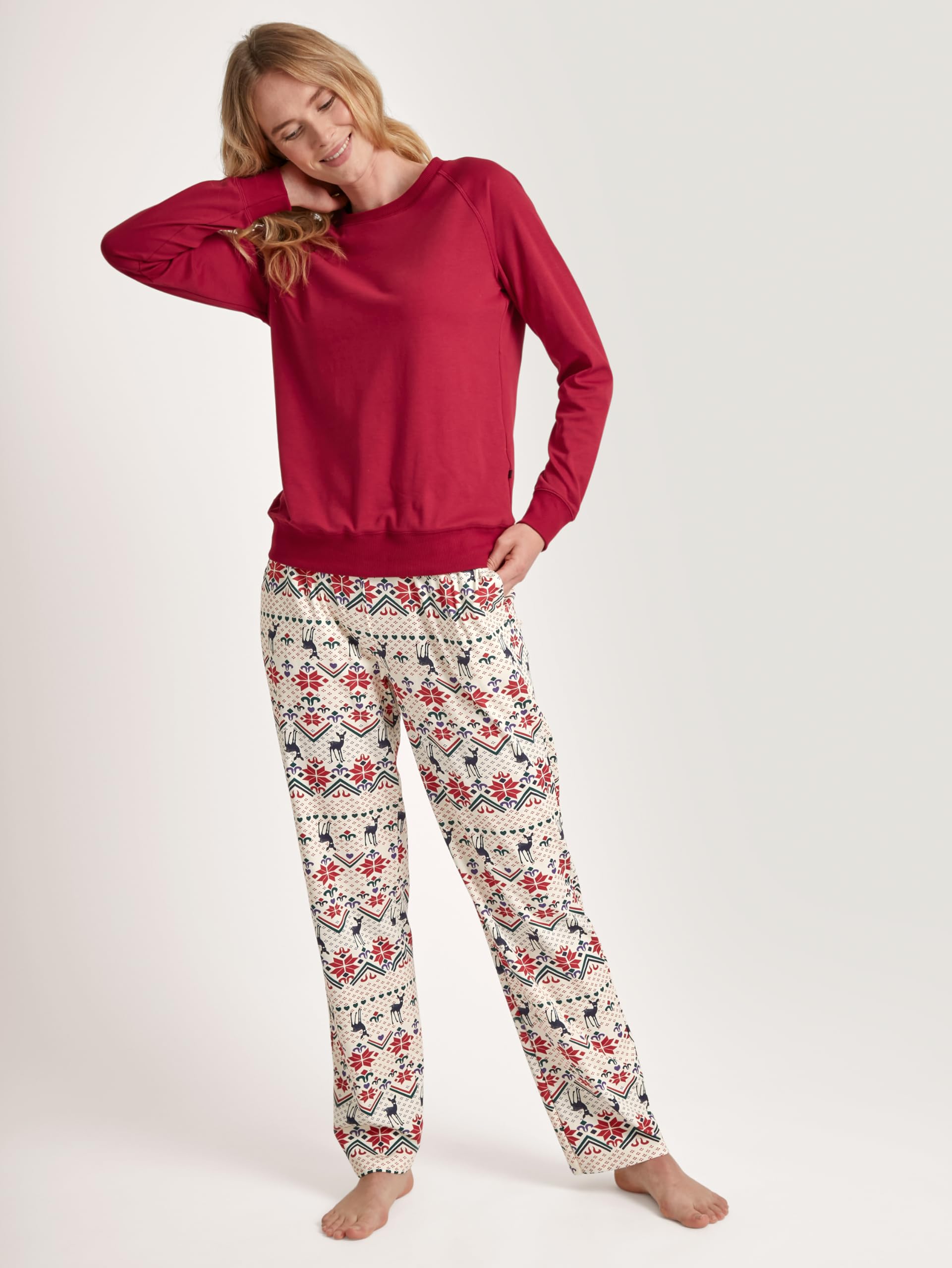 calida-favourites-lounge-t-shirt-langarm-rio-red-48-50 image 5