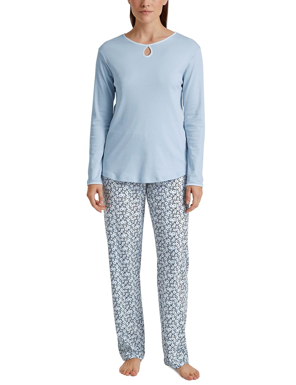 calida-sweet-dreams-pyjama-damen-lang-baumwolle-dahlia-pink image 7