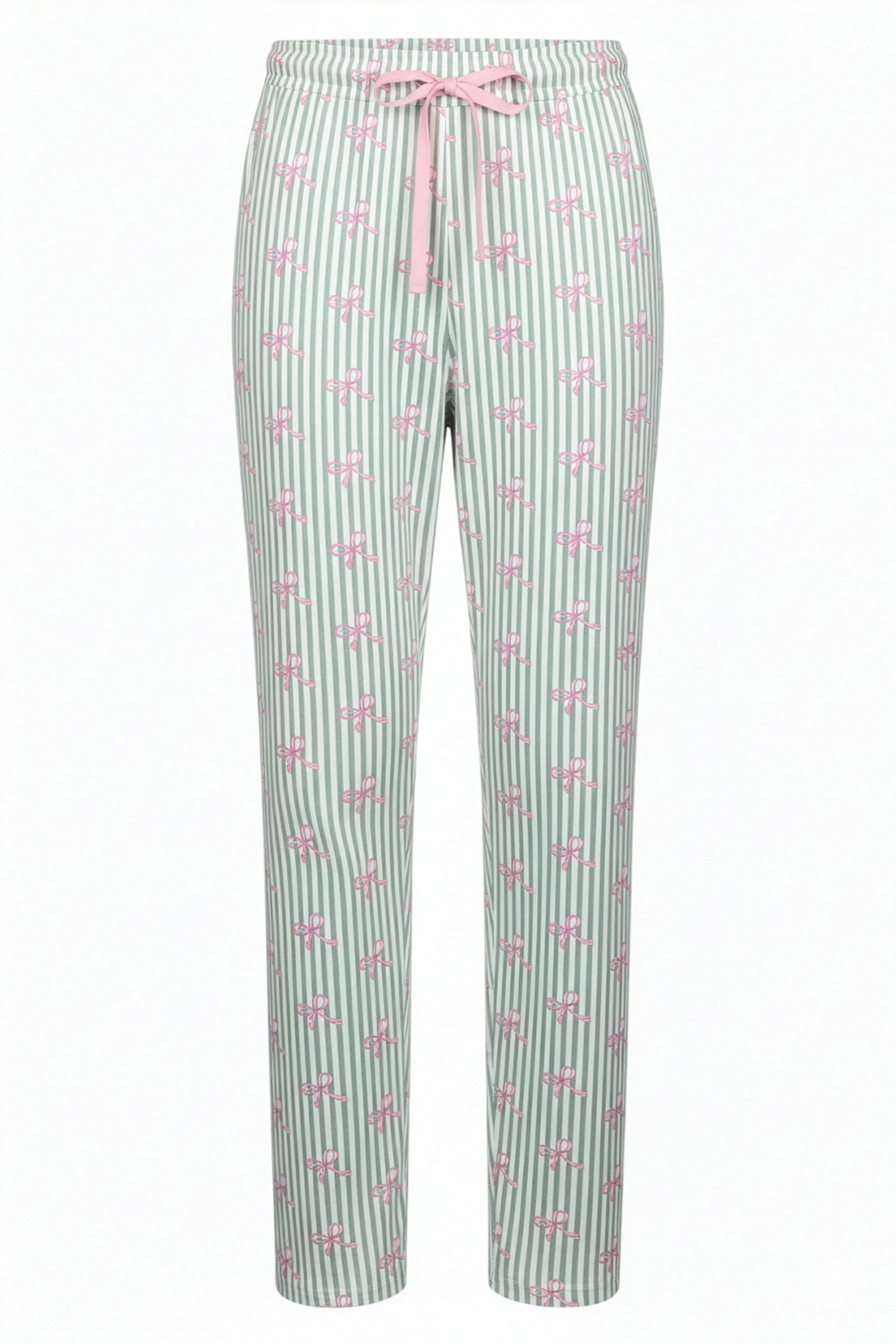 r-sch-be-happy-pyjamahose-lang-gr-n-streifen-baumwolle-modal image 2