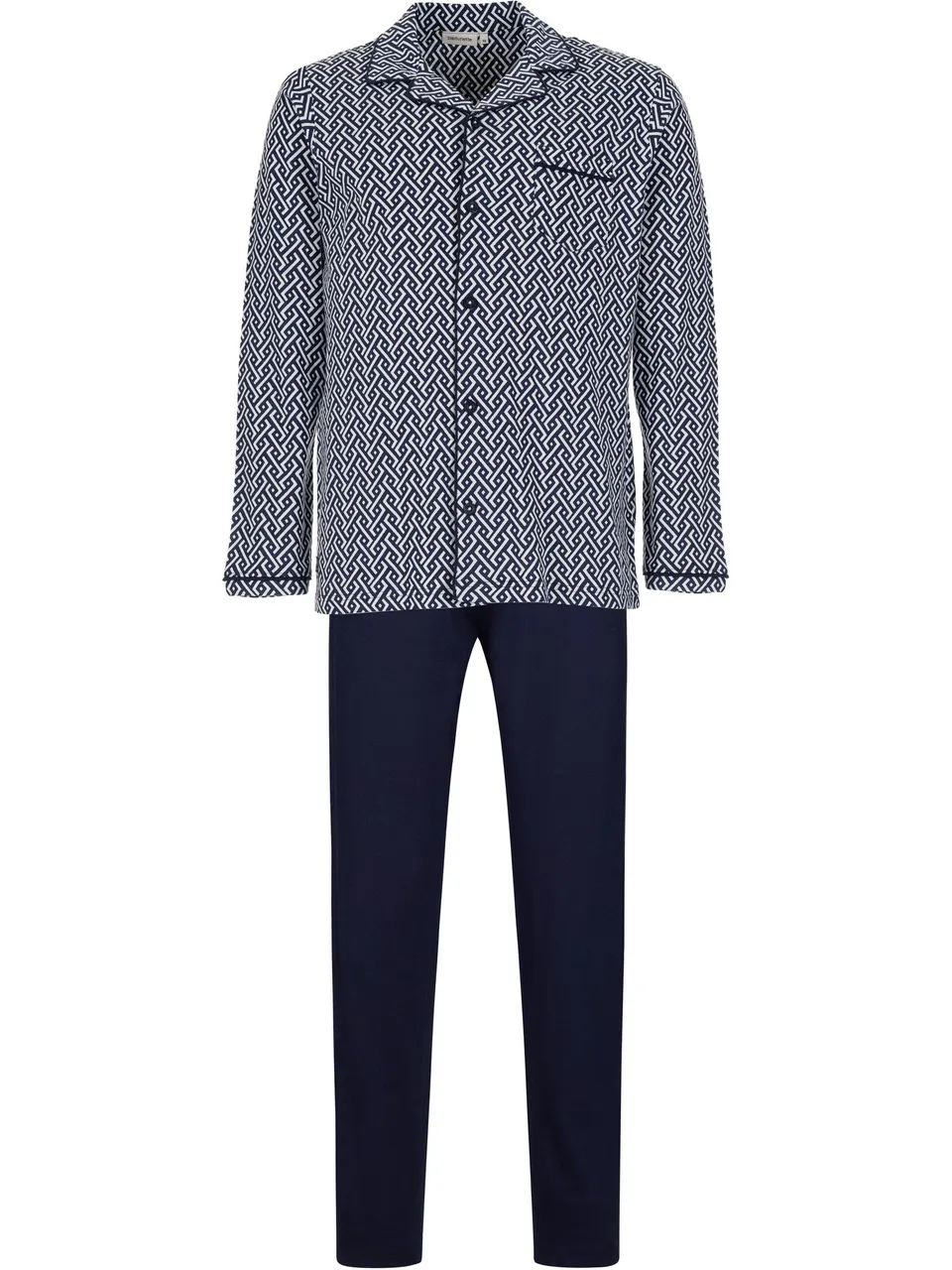 pastunette-blue-motion-pyjama-dunkelblau-durchgekn-pft image 1
