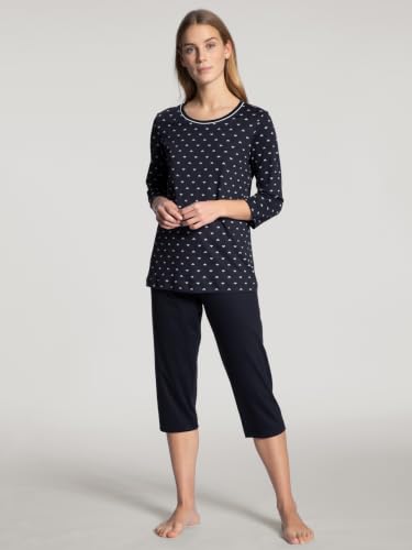 calida-night-lovers-3-4-pyjama-damen-dark-lapis-blue-48-50 image 7