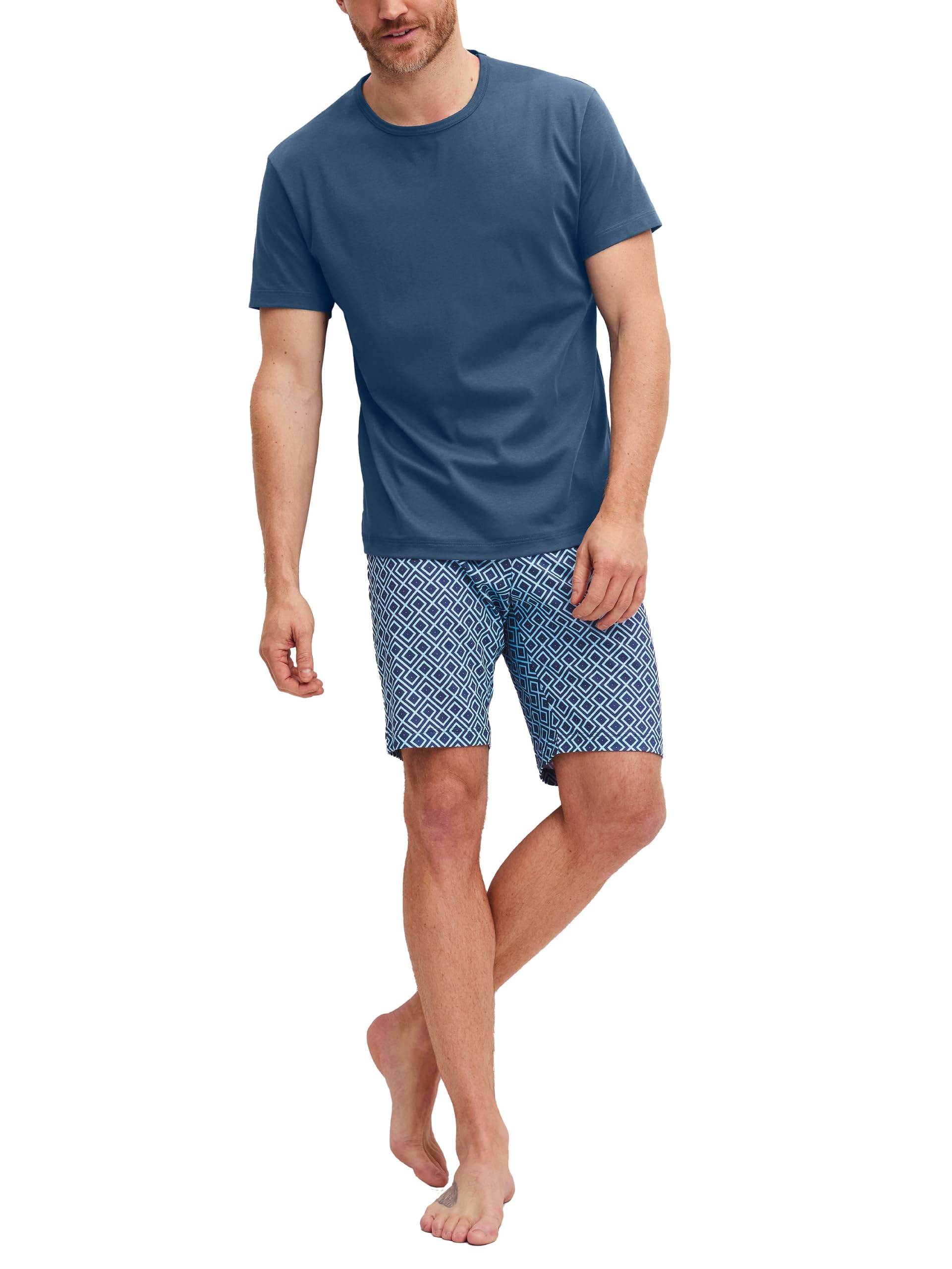 calida-relax-streamline-kurz-pyjama-herren-kurzarm-baumwolle image 6