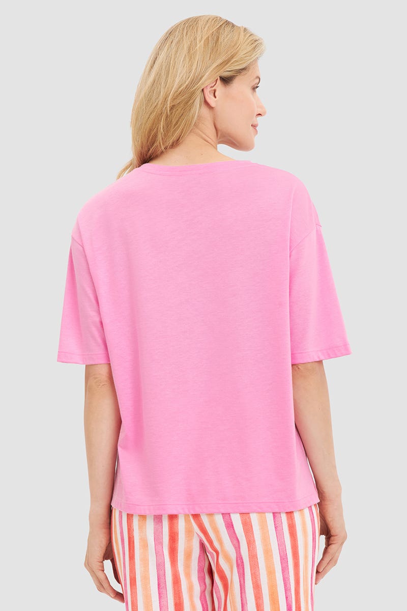 r-sch-be-happy-shirt-kurzarm-basic-pink-modal-mix image 3