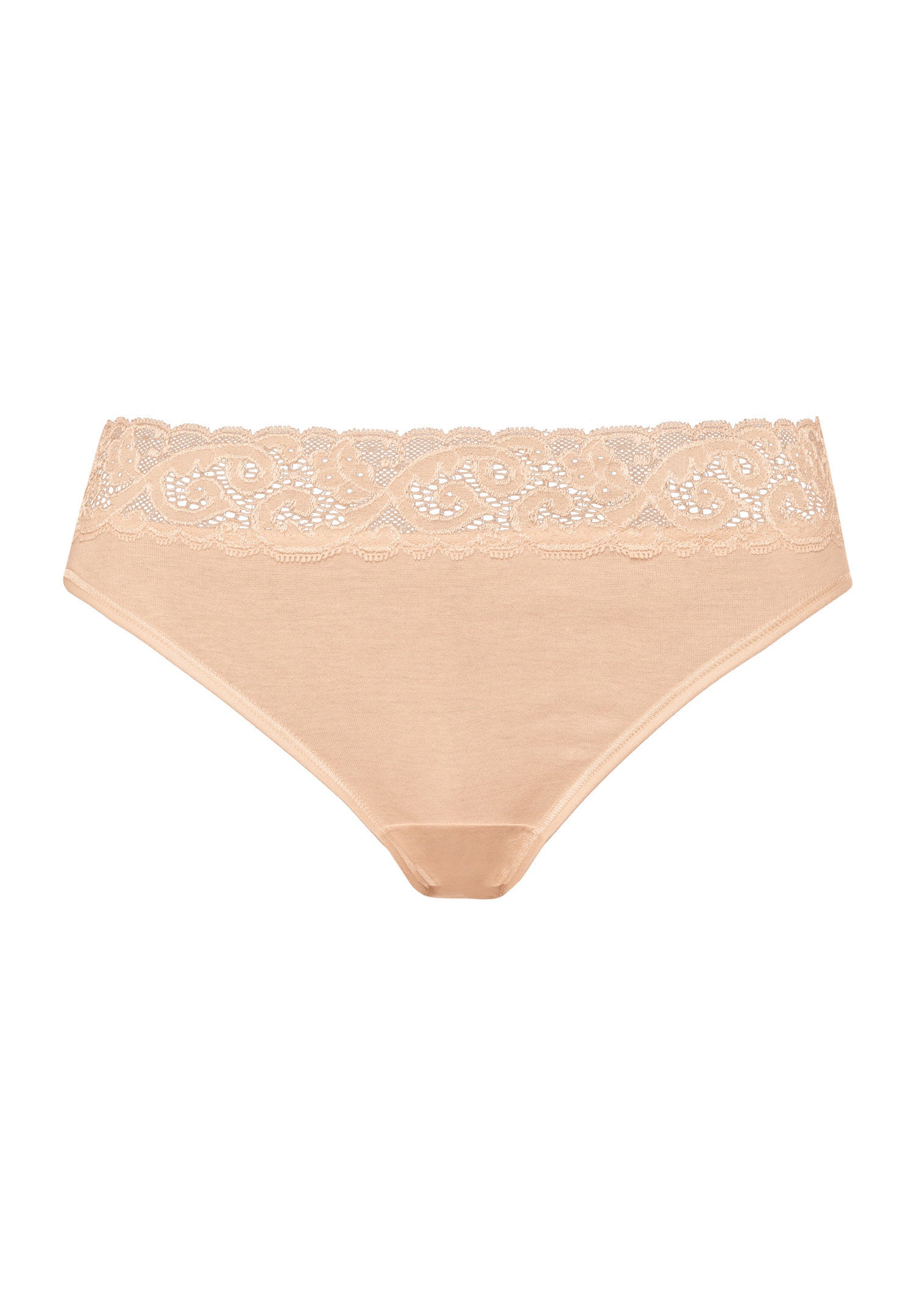 hanro-moments-slip-beige-baumwolle-spitze-damen-mini-briefs image 1