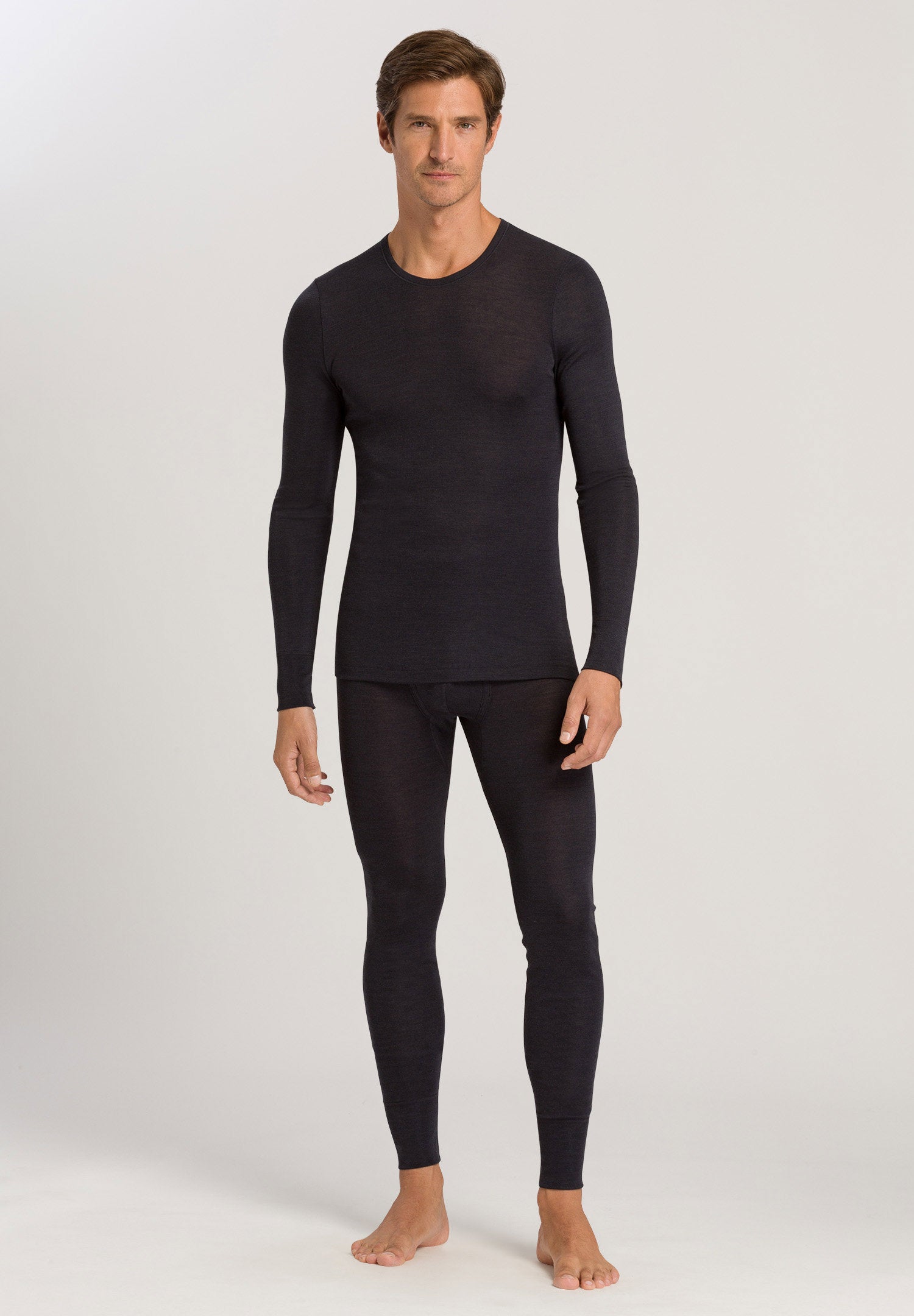 hanro-woolen-silk-longlegs-anthrazit-herren-merinowolle image 5