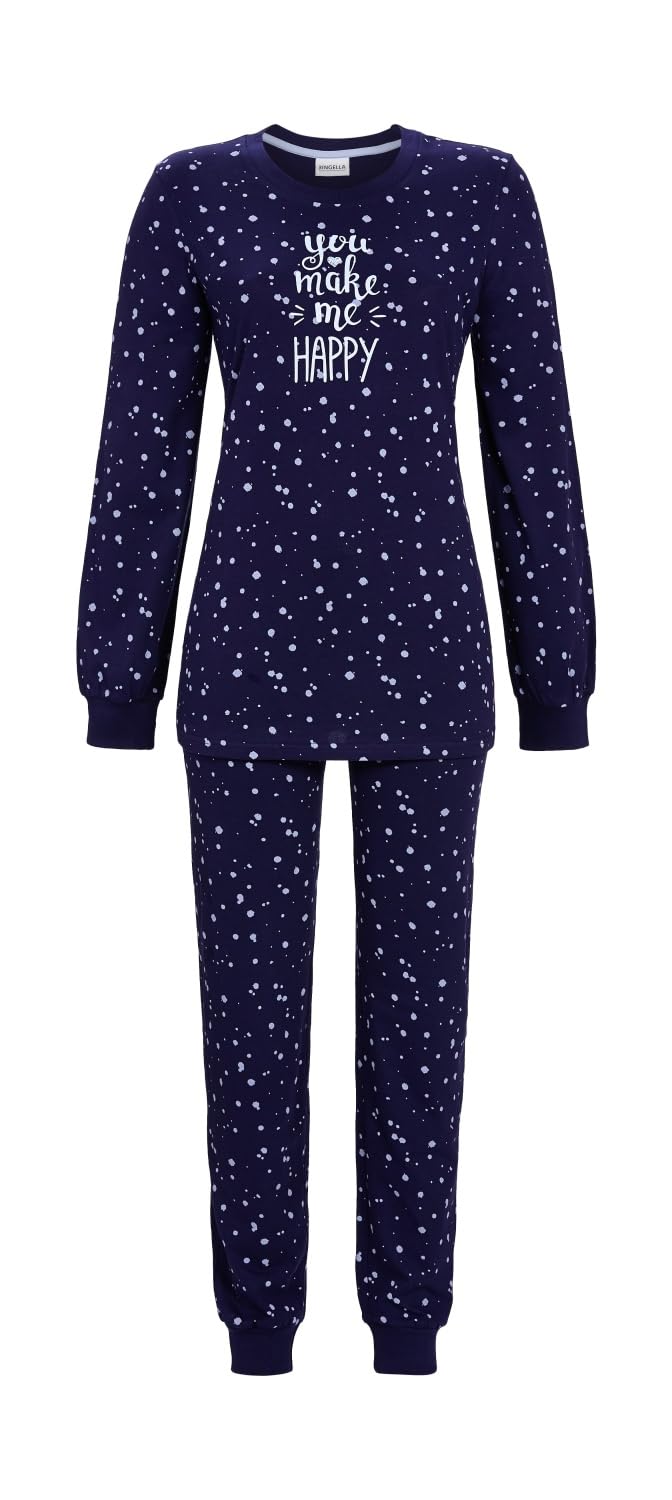 ringella-women-men-pyjama-baumwolle-punkte-zweiteilig image 3