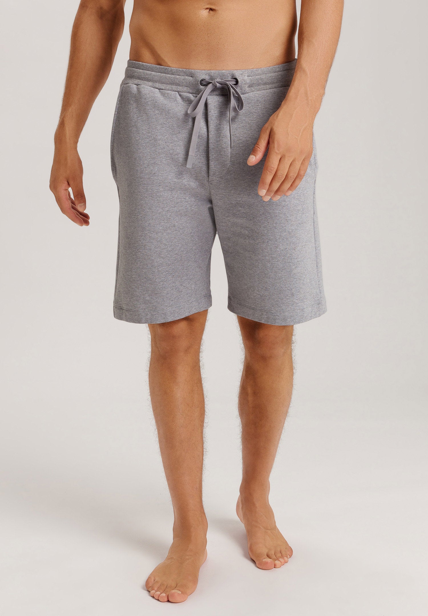 hanro-natural-living-shorts-075772-grey-melange-bio-baumwolle image 2