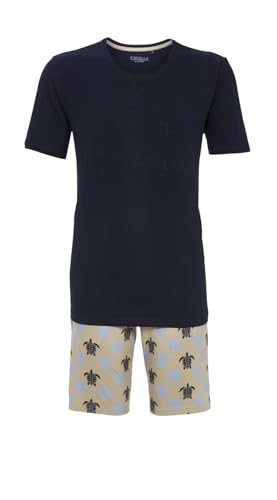 ringella-herren-shorty-schildkr-te-kurzpyjama-baumwolle-74-cm image 3