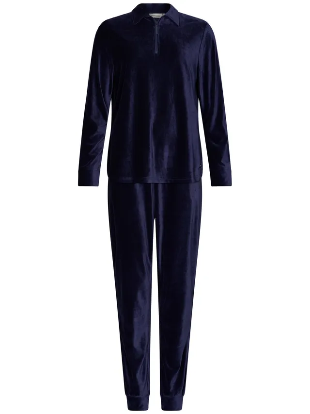 pastunette-premium-midnight-hausanzug-dunkelblau-velours image 1