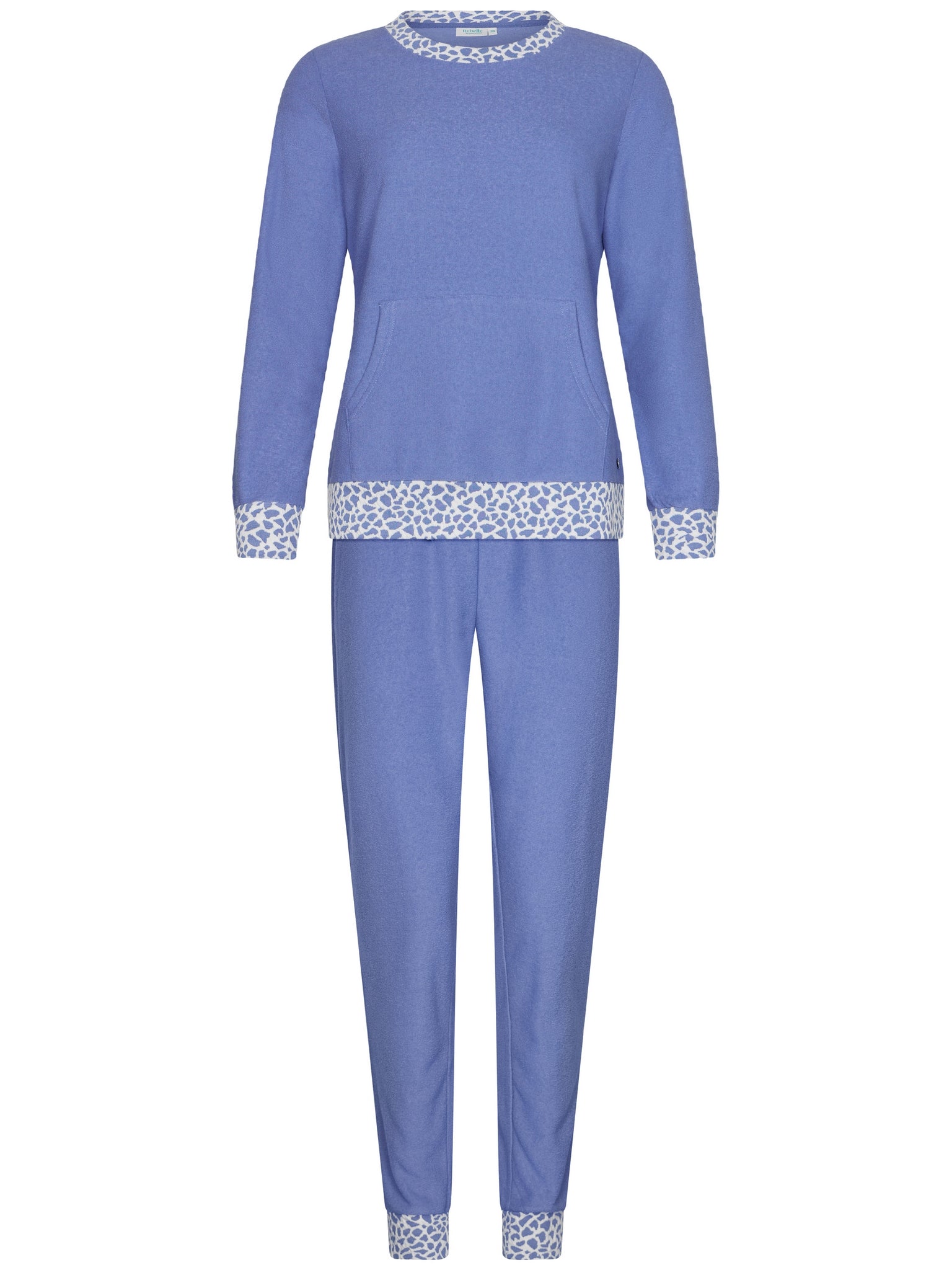 rebelle-frozen-sky-frottee-pyjama-blau-animal-print image 1