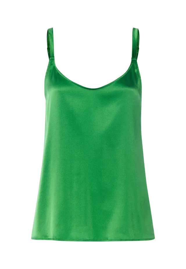 hanro-charlotte-adam-seidentop-branch-green-spaghetti image 1