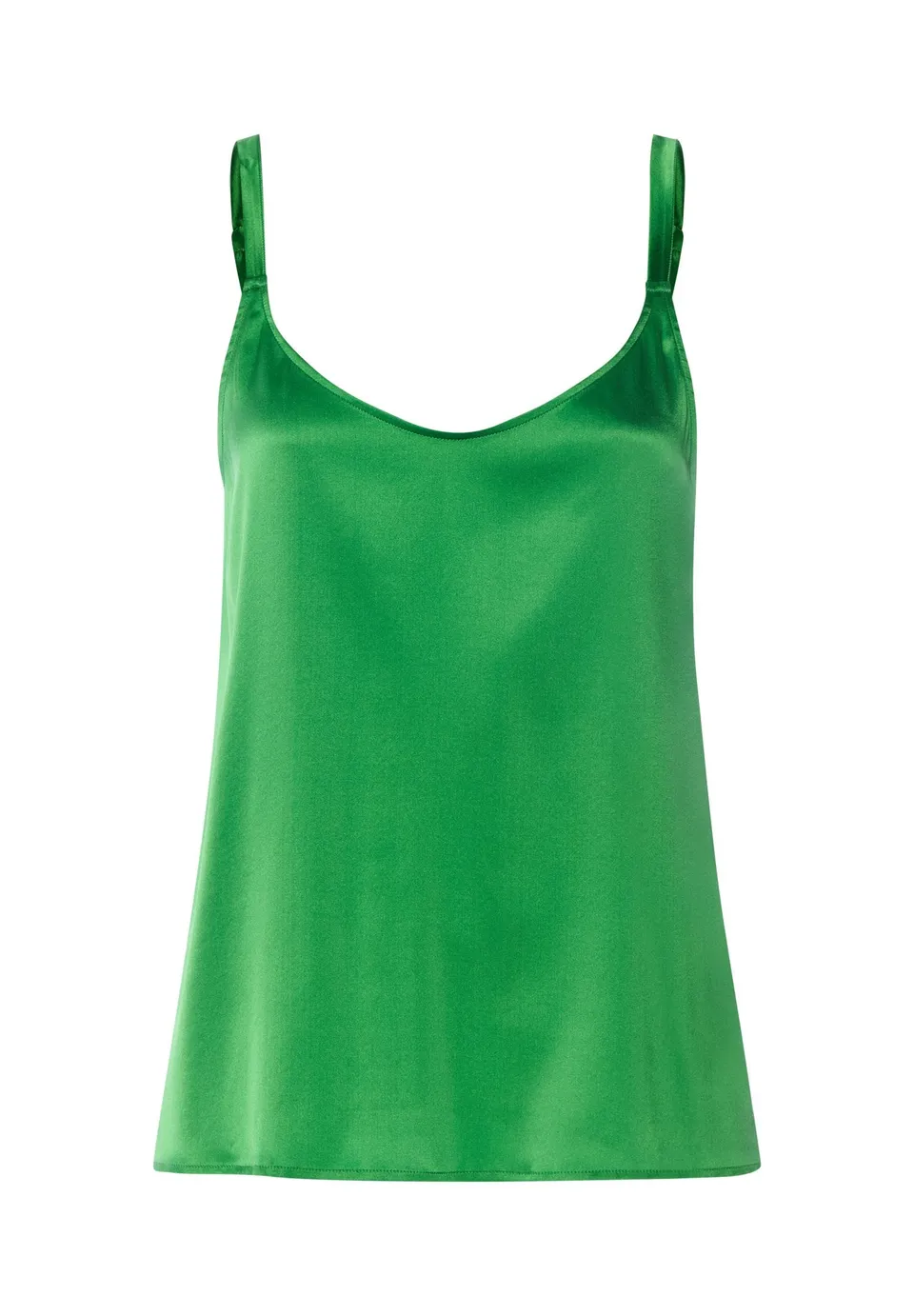hanro-charlotte-adam-seidentop-branch-green-spaghetti image 1