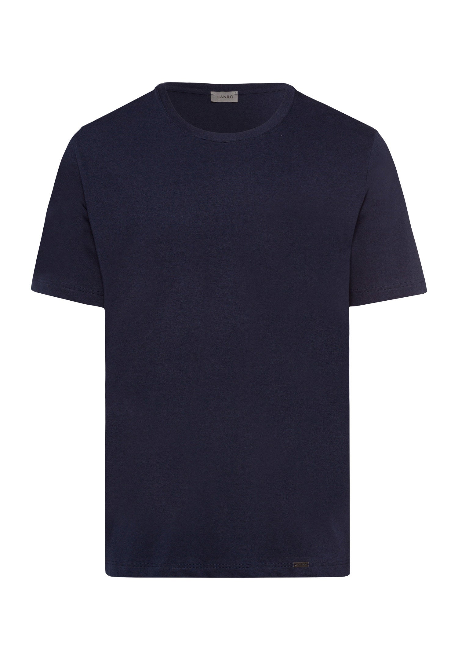 hanro-living-shirts-s-slv-shirt-t-shirt-deep-navy-baumwolle image 1