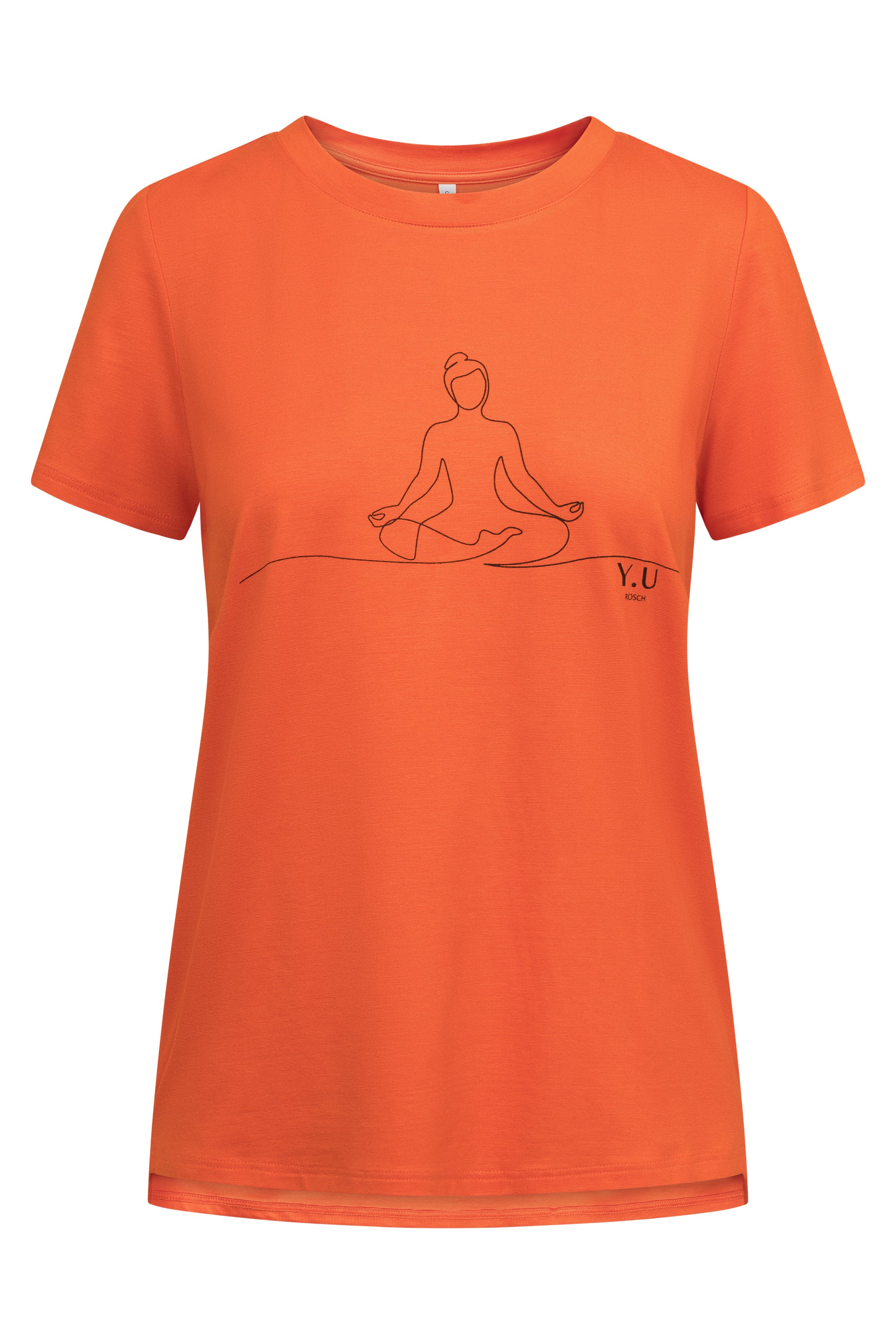 r-sch-be-happy-yoga-shirt-kurzarm-damen-orange-baumwolle image 2