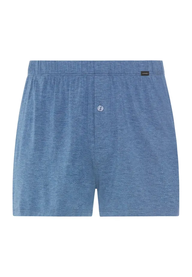 hanro-casuals-boxershorts-tanzanite-melange-viskose-mit-eingriff image 1
