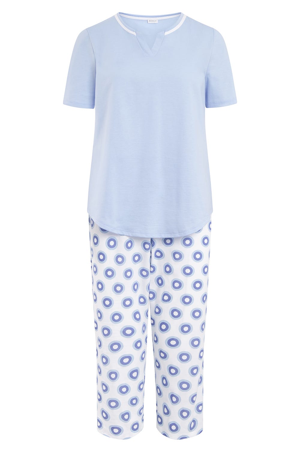 r-sch-be-happy-pyjama-3-4-schlafanzug-blau-kurzarm image 2