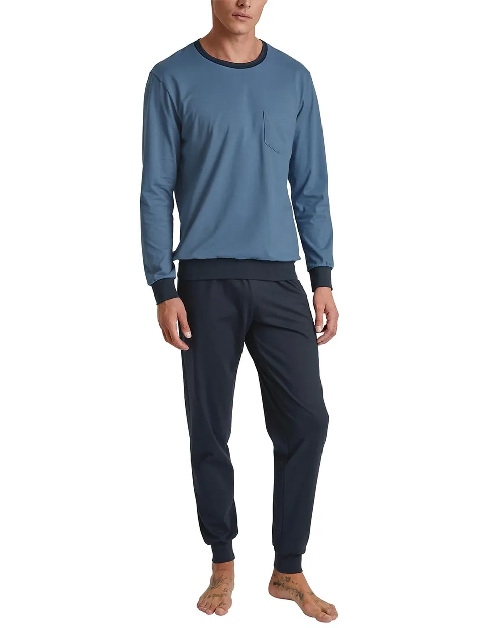 calida-relax-essentials-b-ndchen-pyjama-herren-coronet-blue-52-54 image 1