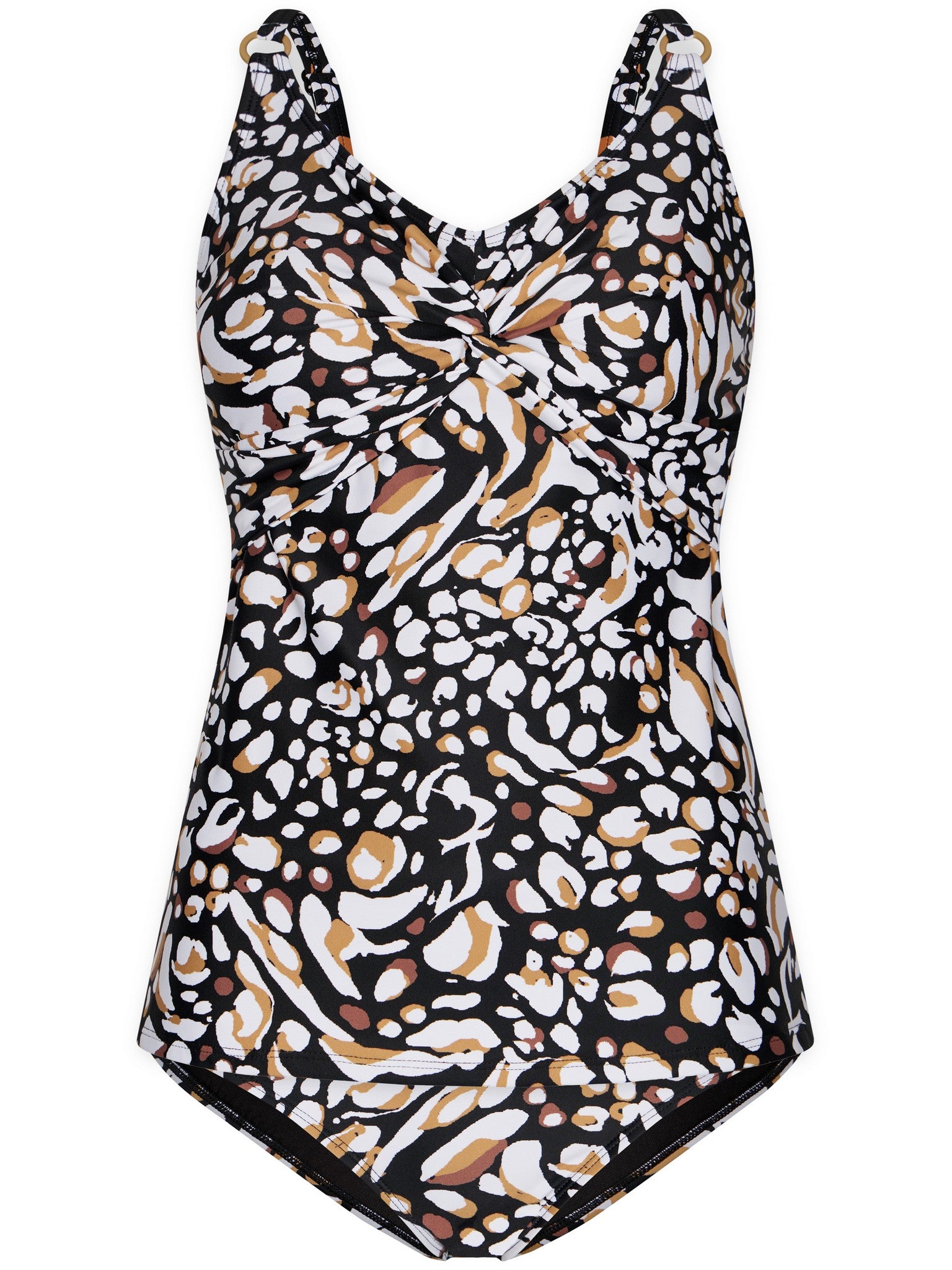 pastunette-savanna-tankini-schwarz-animalprint-softcups-set image 1
