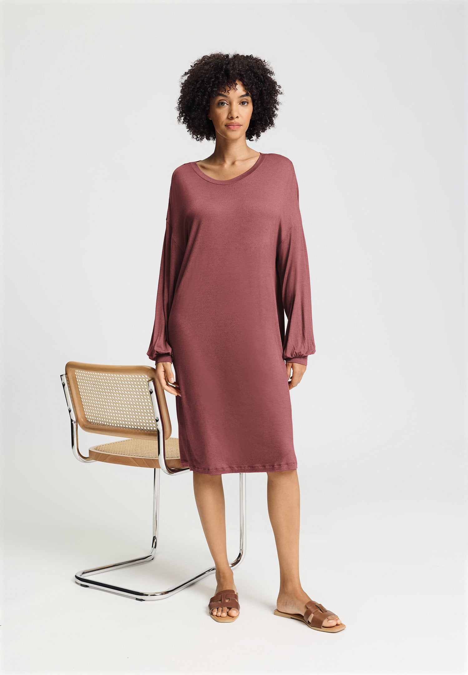 hanro-natural-wear-kleid-078920-apple-butter-mit-kaschmir image 5