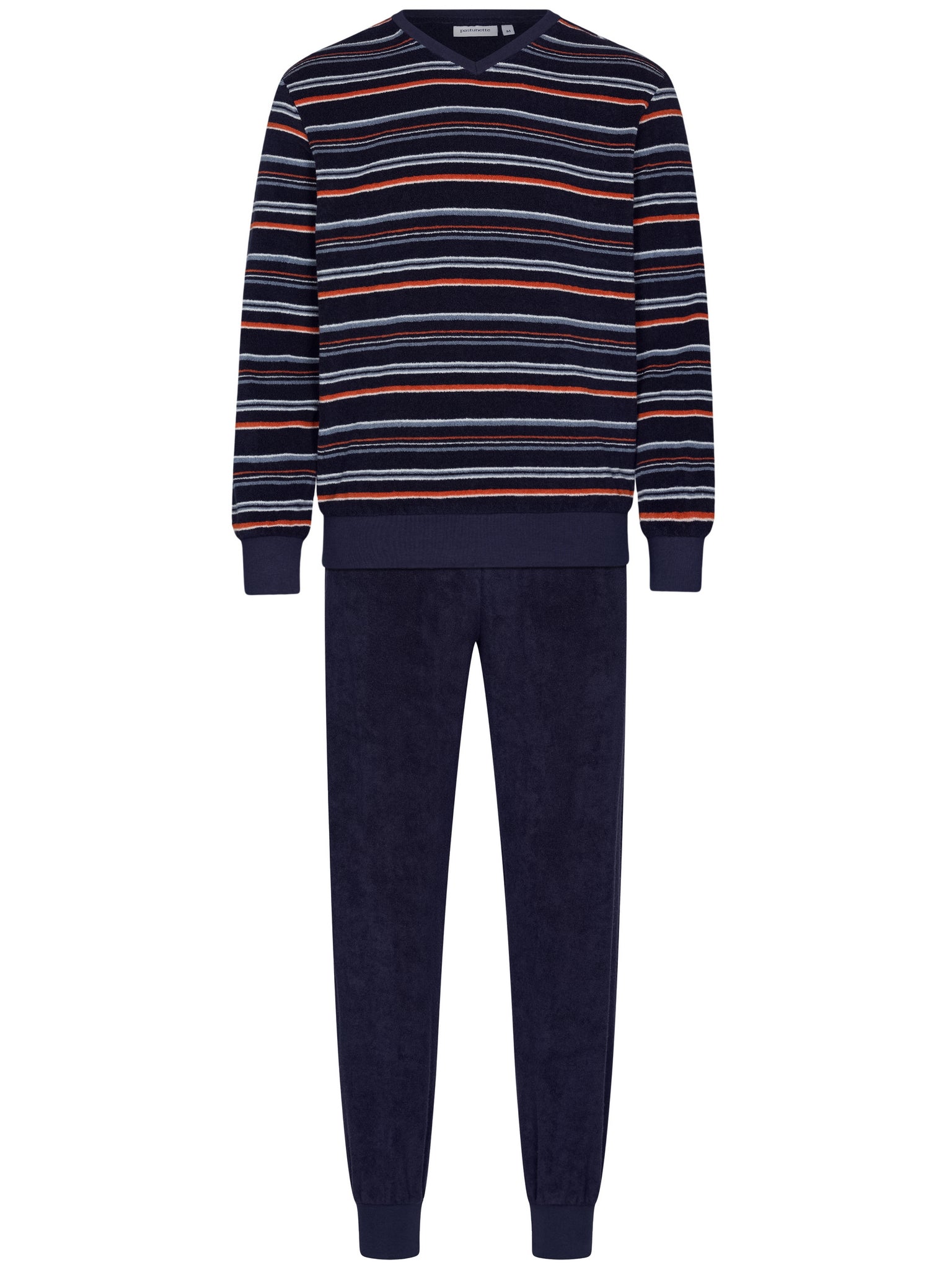 pastunette-navy-nights-pyjama-blau-herren-frottee image 1