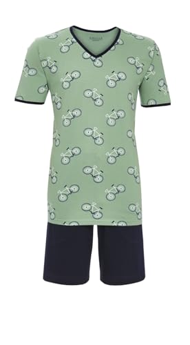 ringella-herren-shorty-fahrrad-kurzpyjama-v-ausschnitt-baumwolle image 7