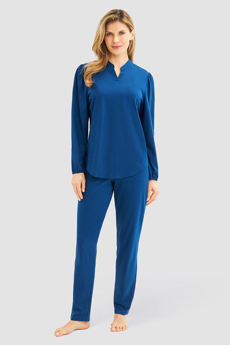 r-sch-be-happy-pyjama-lang-stehkragen-schlafanzug-pink image 6