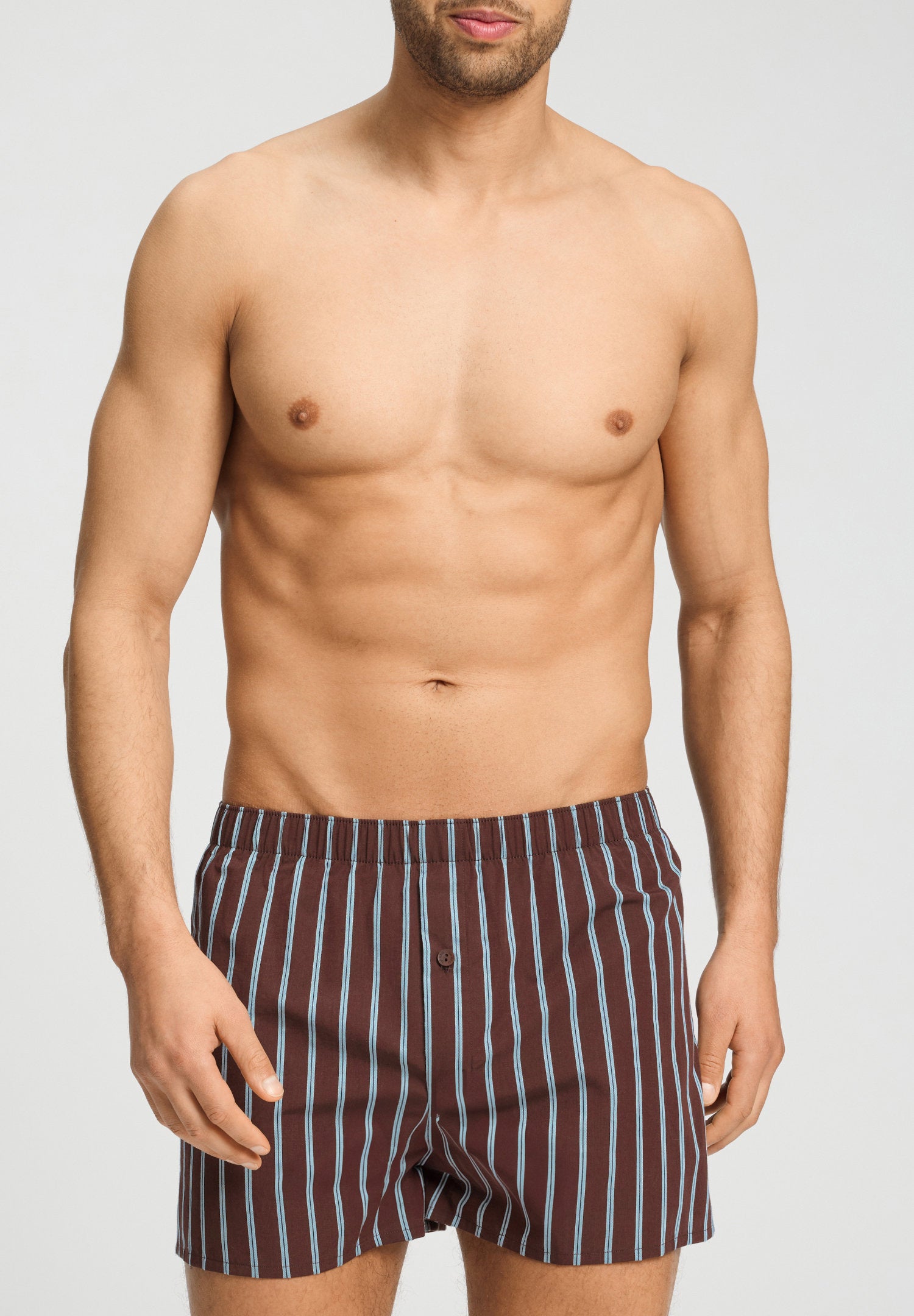 hanro-fancy-woven-boxershorts-libra-stripes-webware image 2